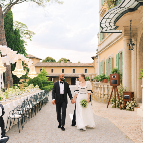 Photobooth ORVÈLLE allestito per un ricevimento di matrimonio